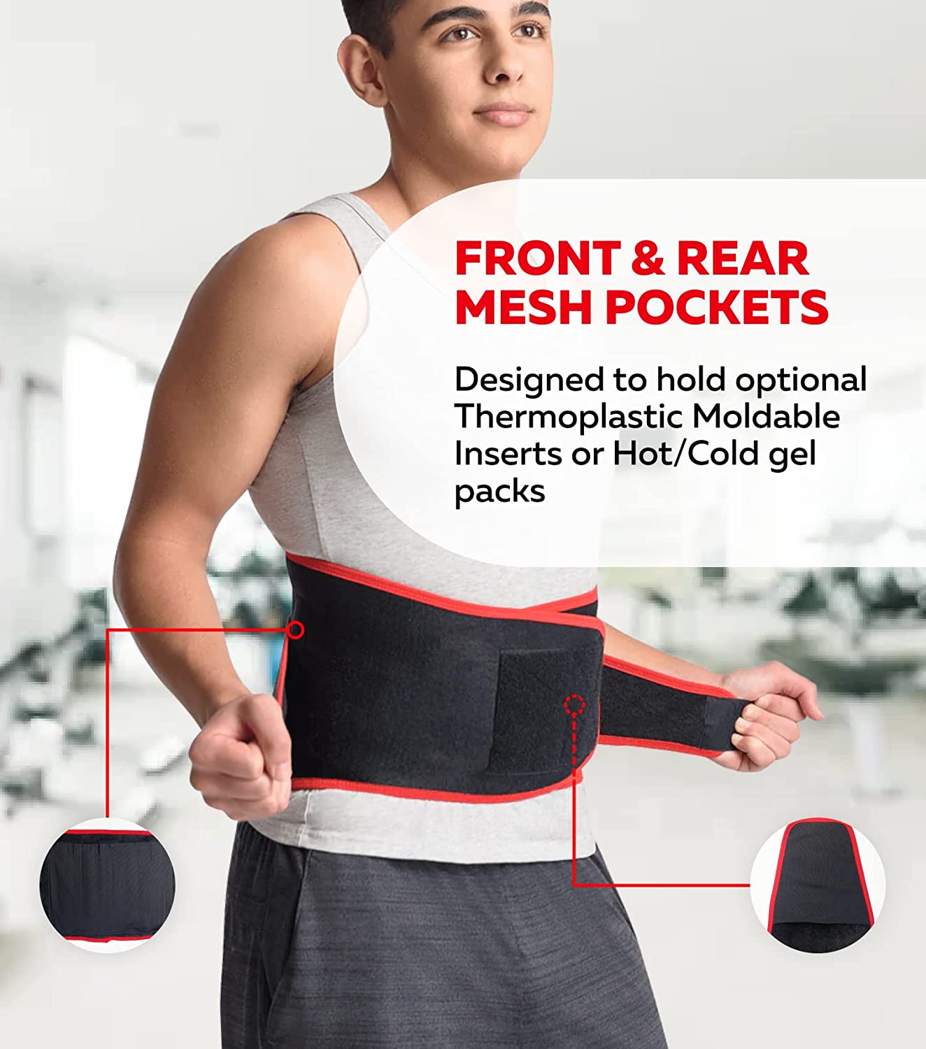 MAXAR Airprene Bio-Magnetic Sports Back Support Belt